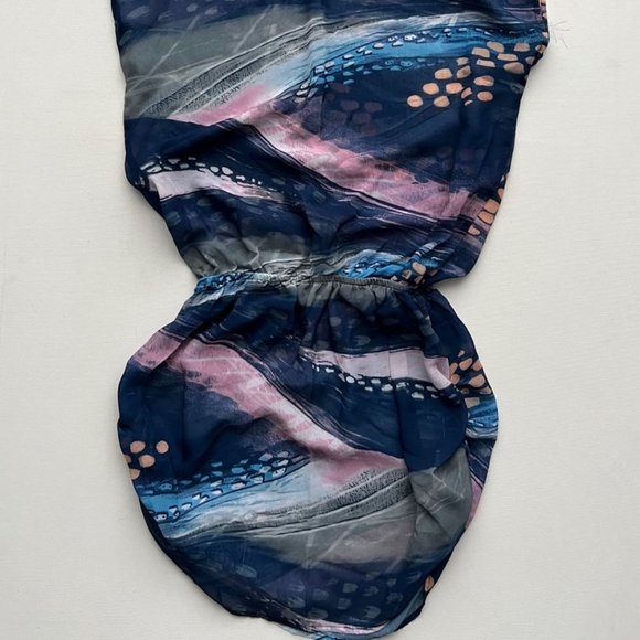 Jordan Taylor Beach Sheer Cover Up  Top Blue ( S ) - Picture 2 of 2